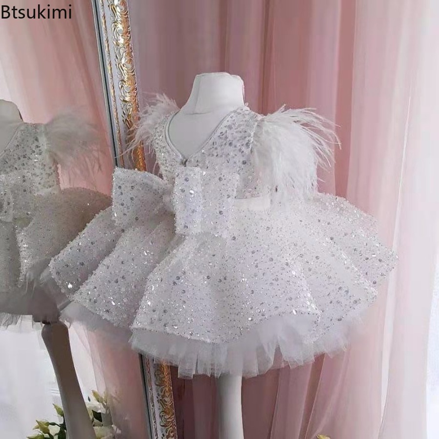 Baby Clothing Usa - 2026 Baby Girls' Dresses Children's White