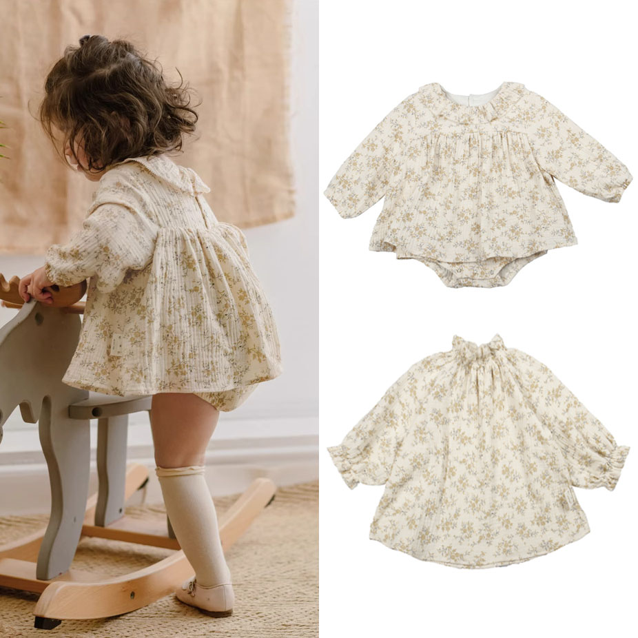 Floral Baby Girl Dresses Sprin - Baby Clothing Organic 评论和价格