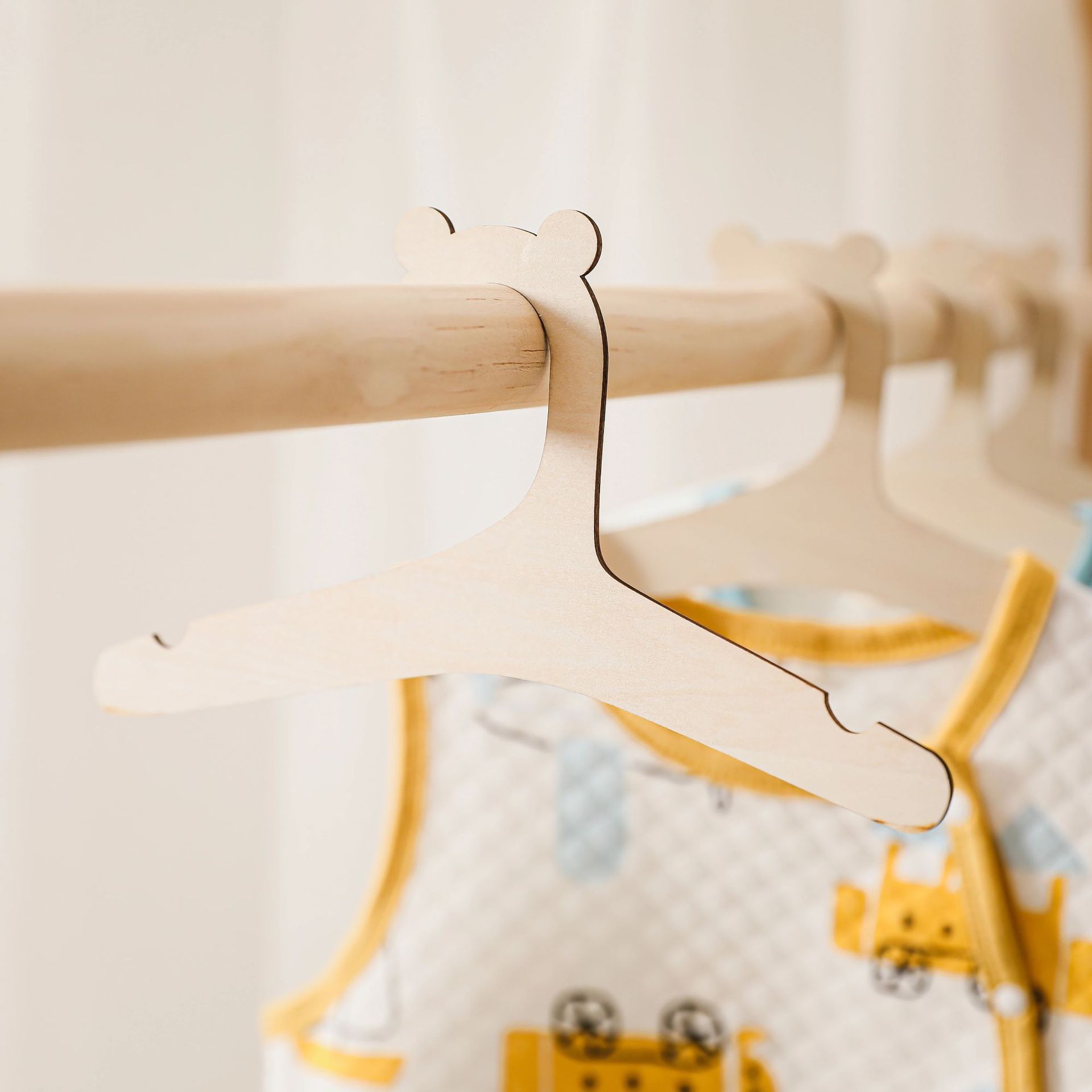 5/10pcs Wooden Baby Hangers Ki - Baby Clothing Hanging Rack 评论和价格
