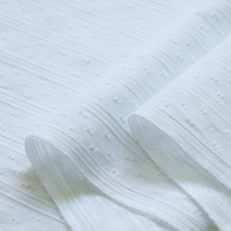 50cm*147cm White Cotton Jacqua - Baby Clothing Organic 评论和价格