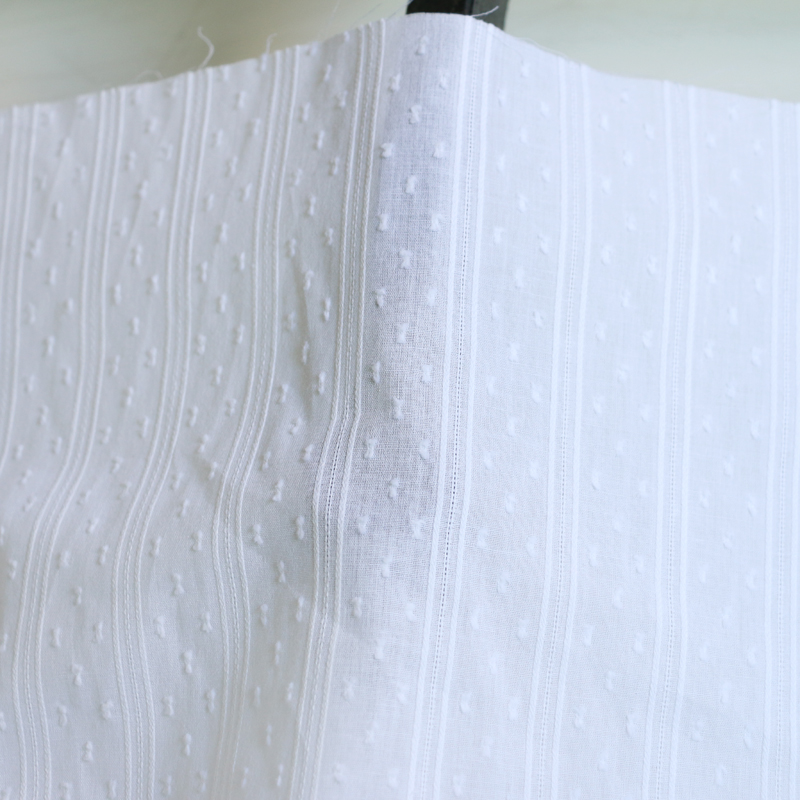 50cm*147cm White Cotton Jacqua - Baby Clothing Organic 评论和价格