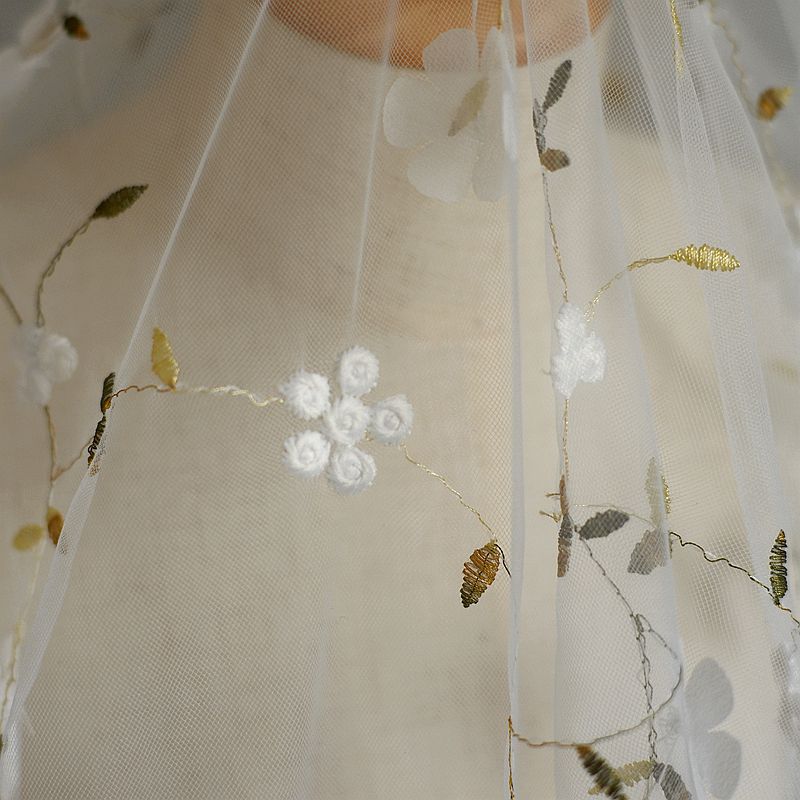 0.5m Embroidered Flower Mesh F - Baby Clothing Organic 评论和价格